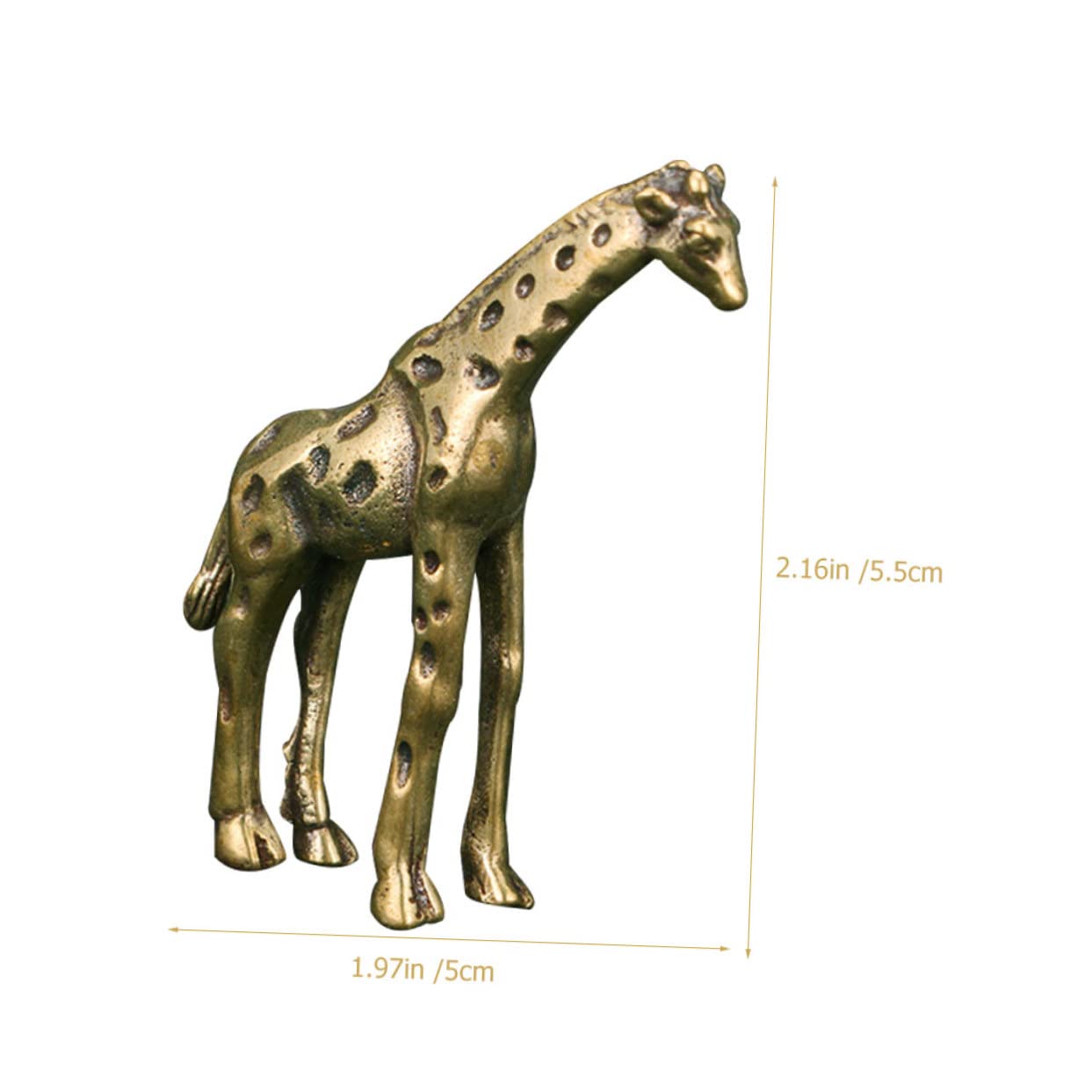 Amazon.co.jp: Luxshiny 装飾品 ゴールド 装飾 動物 彫像 絶妙な 動物